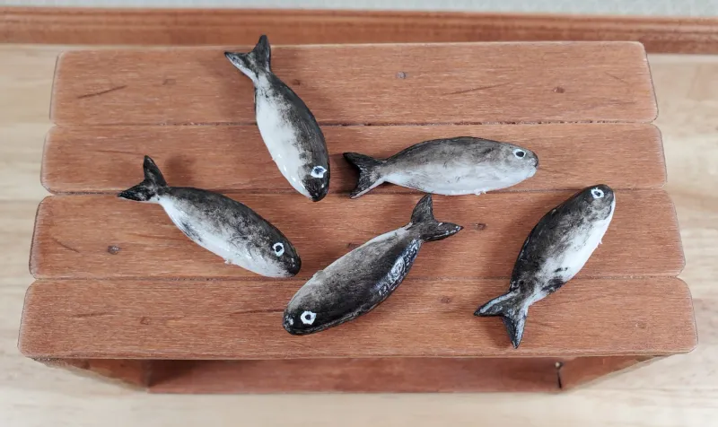 Fish Set of 5 1 3/8"