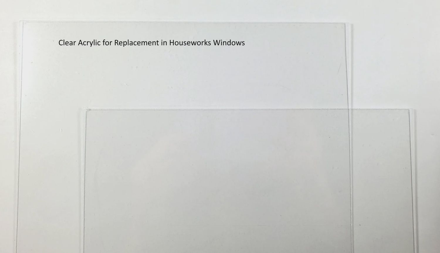 HW5099x Plexiglass 1 sheet 9"x12"