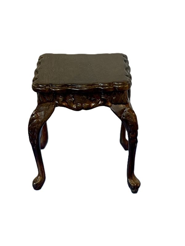 Scalloped Square End Table