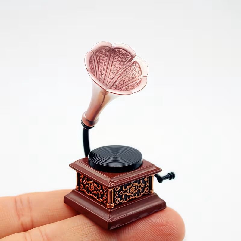 Gramophone with decorative detail