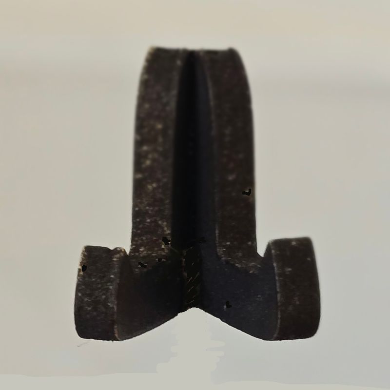 MC01188 Medium Black Wooden Plate Stand