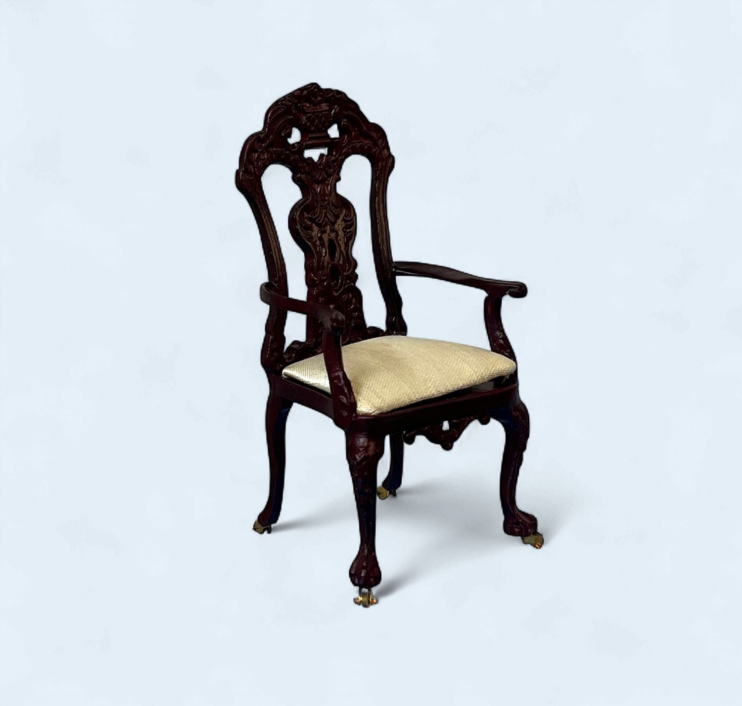 Mahogany Victorian Style Arm Chair