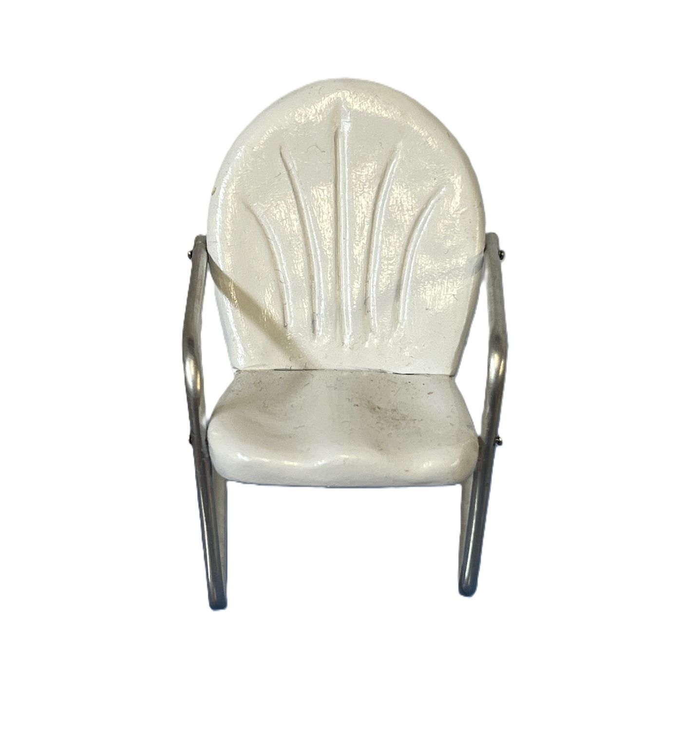 White Metal chair