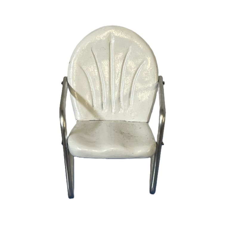 White Metal chair