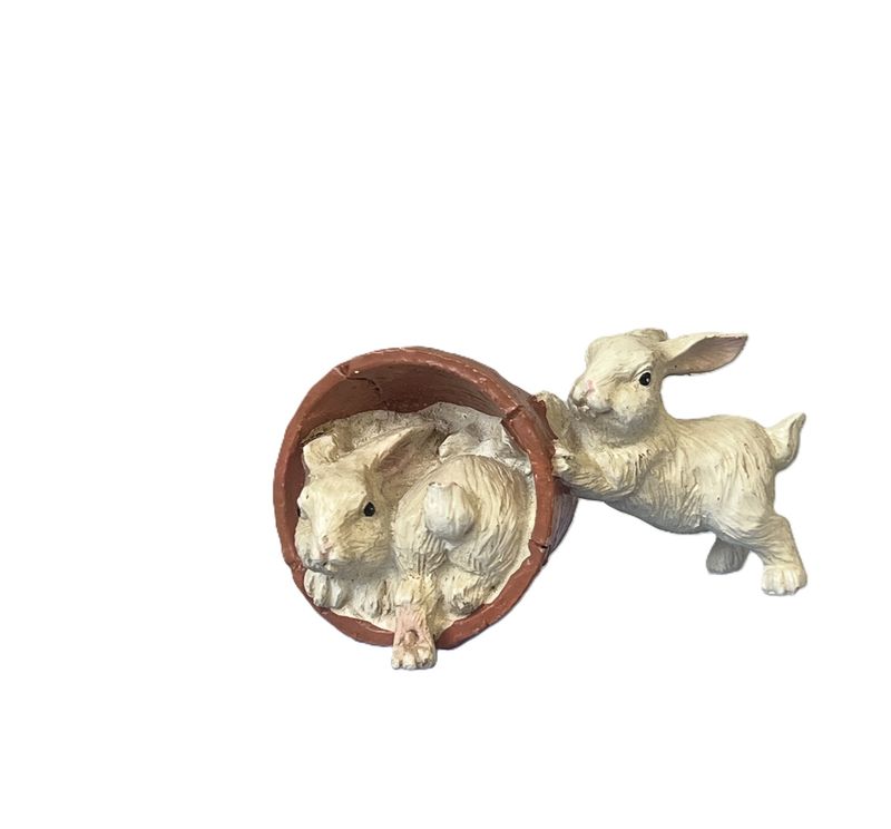 Bunnies and a pot