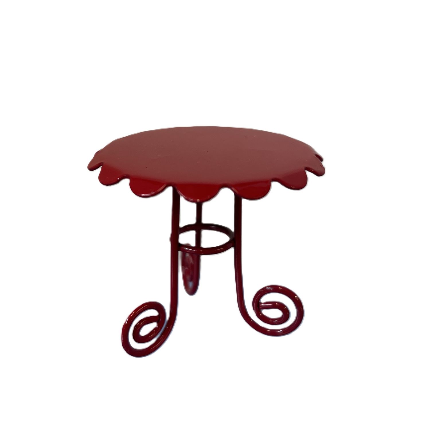 Red Metal Table
