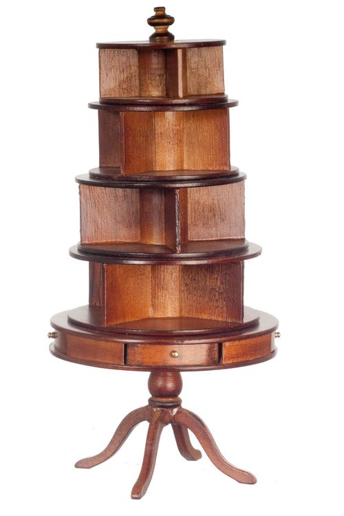 P6040 Round Bookcase/Walnut