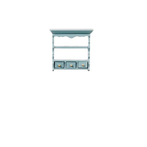 Rs Kitchen Shelf With Drawers, Blue