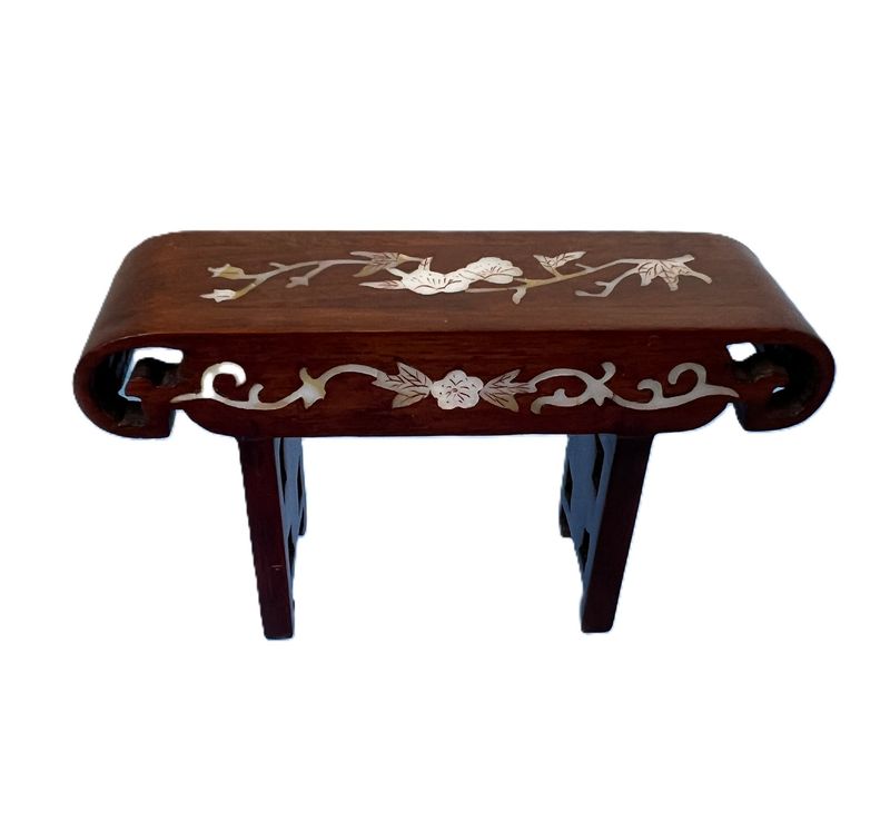 Side Table with MOP Inlay