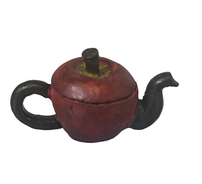 Red Apple Teapot