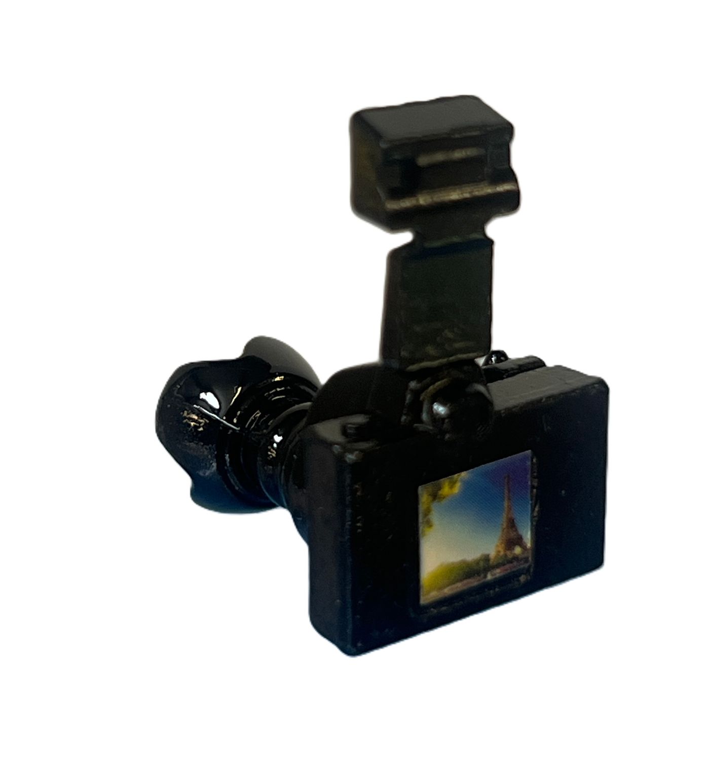 Black Metal 35mm Camera with Flash