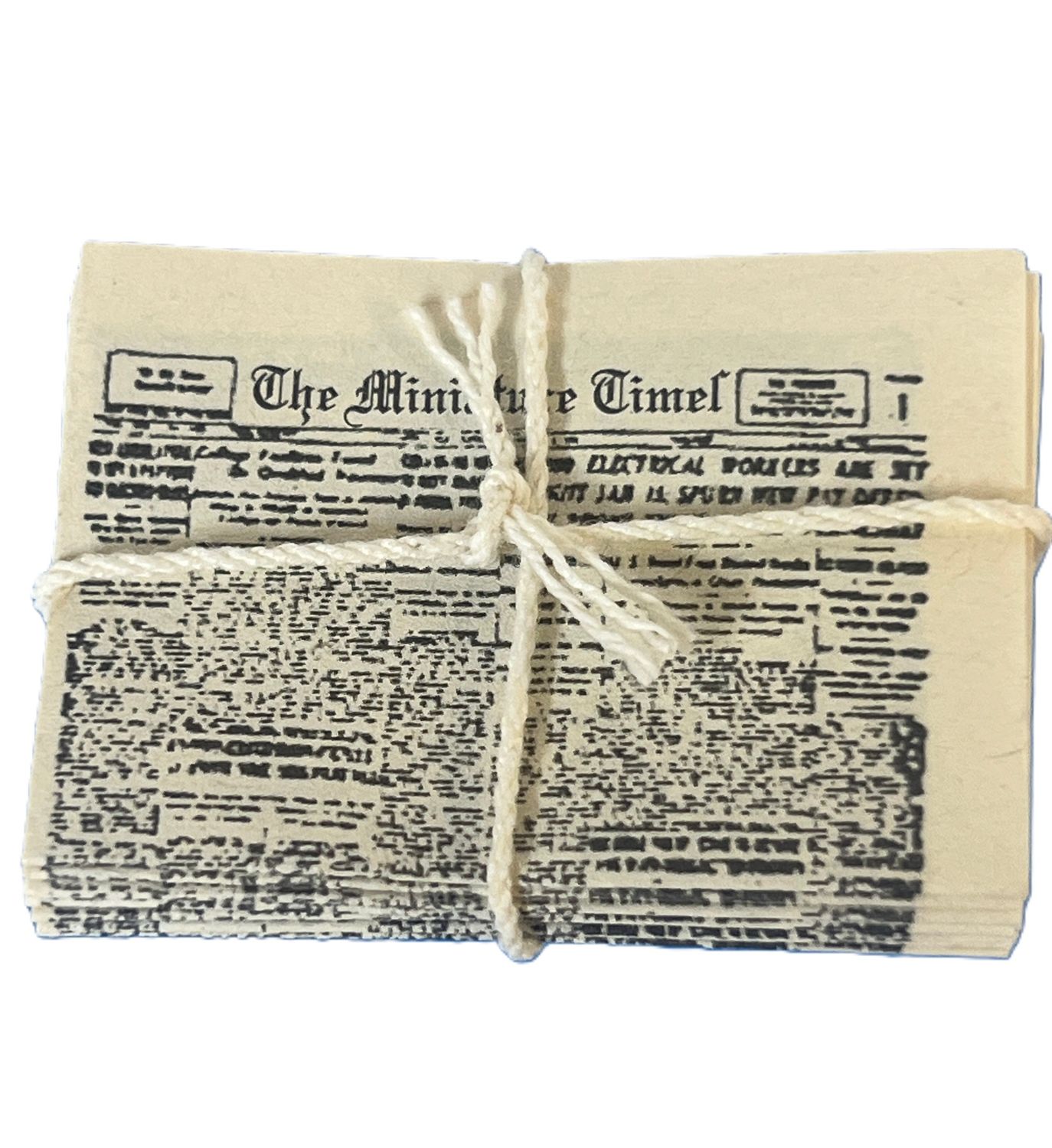 Bundle of Newspapers with The Miniature Times on top
