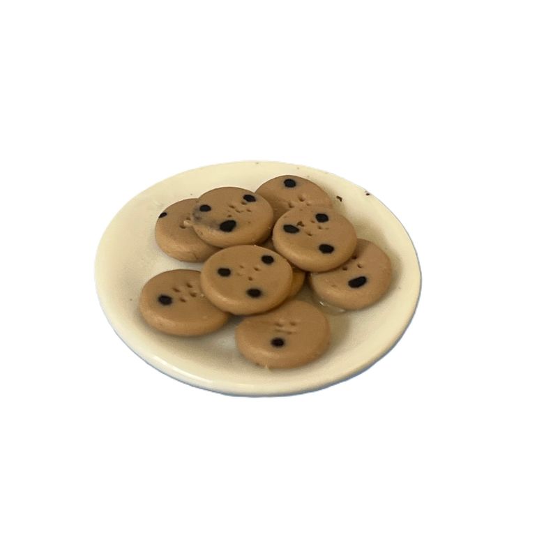 Plate of Chocolate Chip Cookies