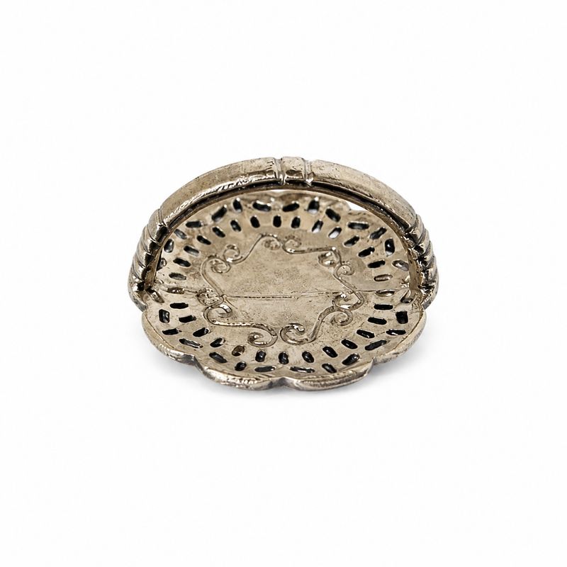 JKS4 Silvertone Basket with Handle
