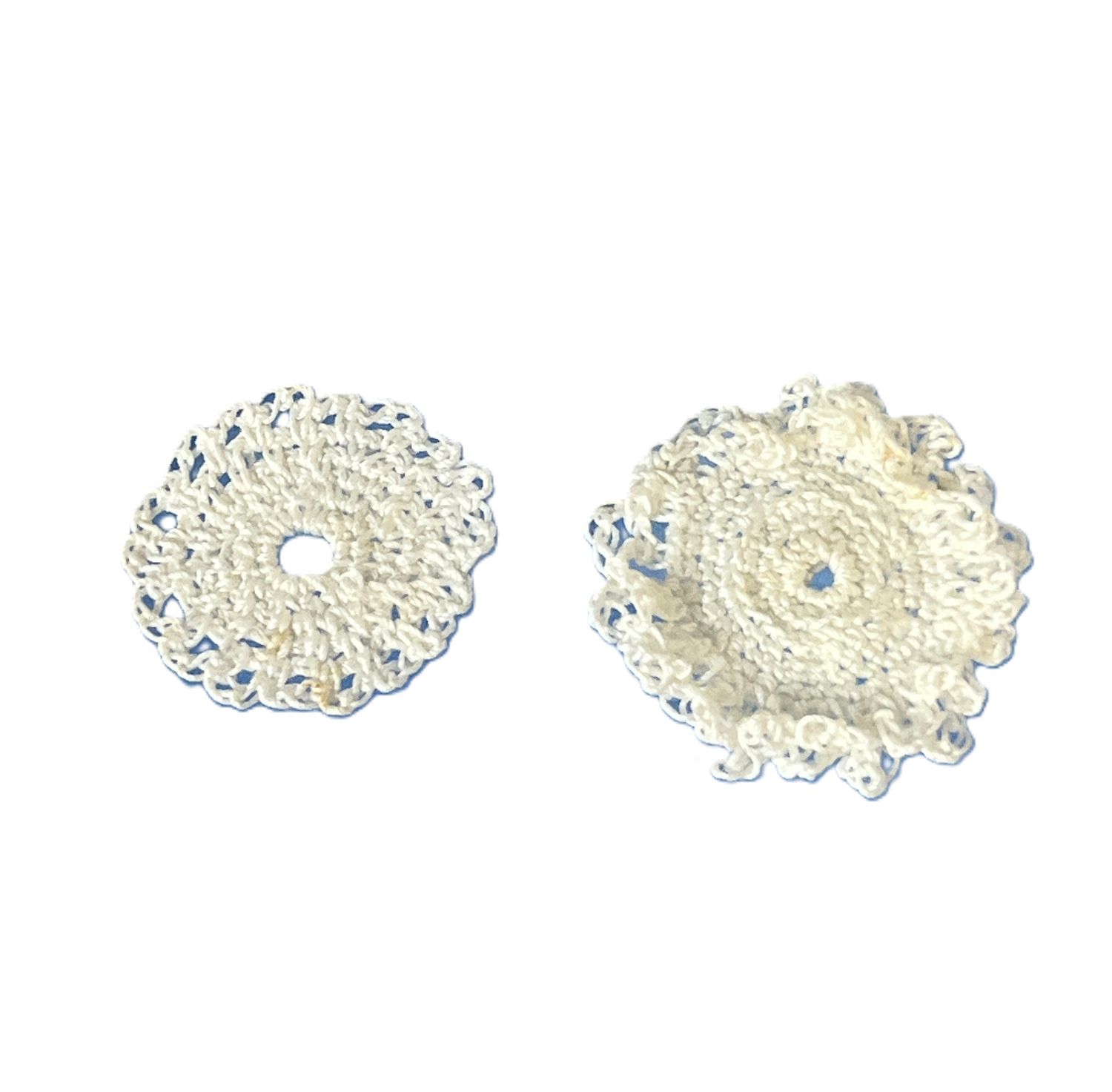 2 Crocheted Doilies