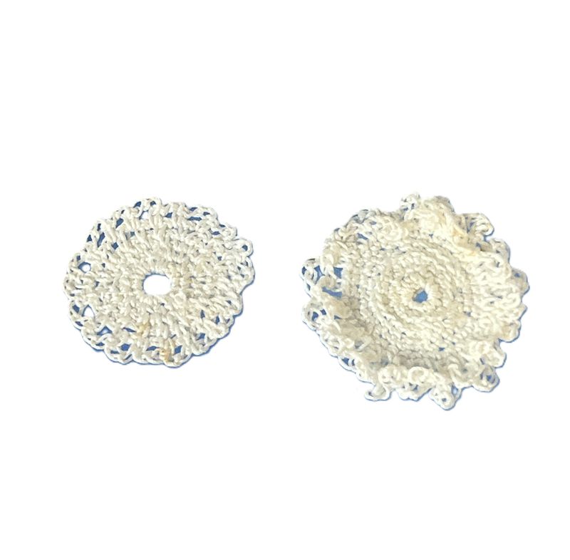 2 Crocheted Doilies