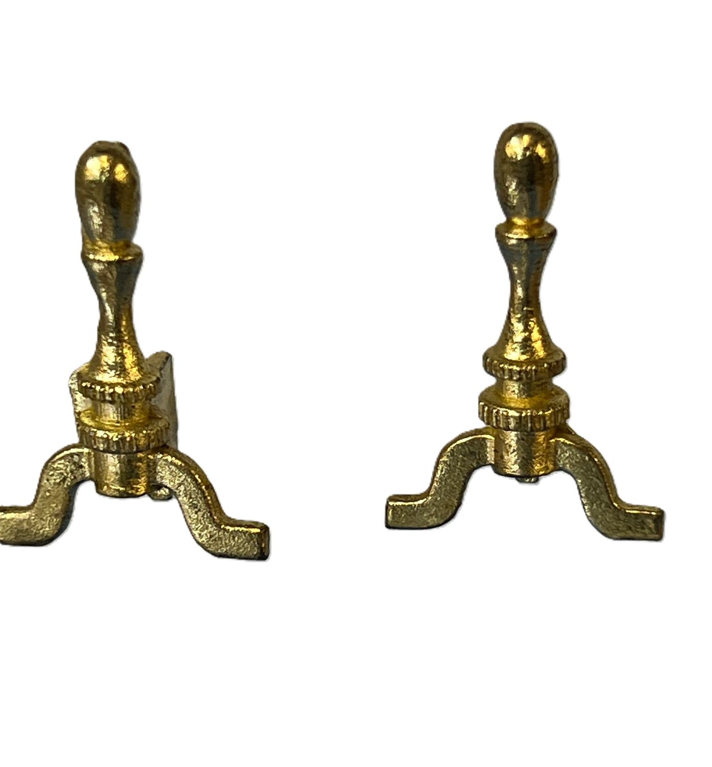 Andirons, Painted metal