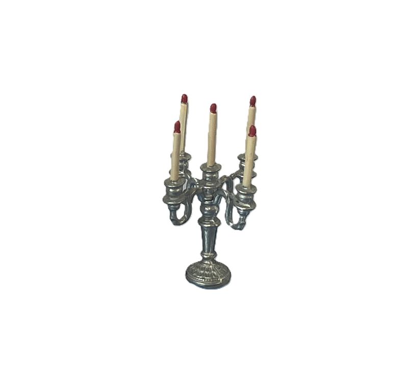 Silver 5-Candle Candelabra