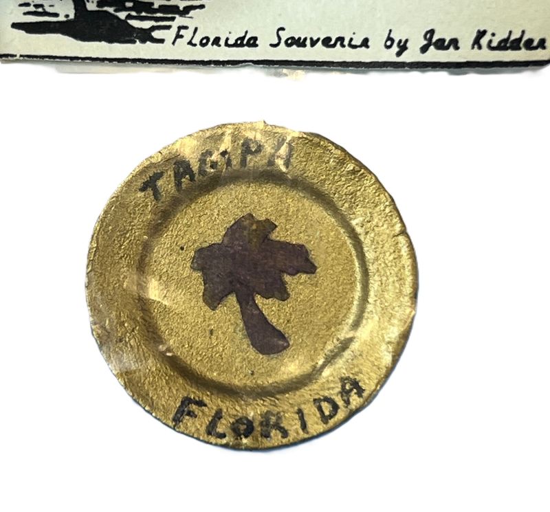 Souvenir Plate from Tampa Fl.