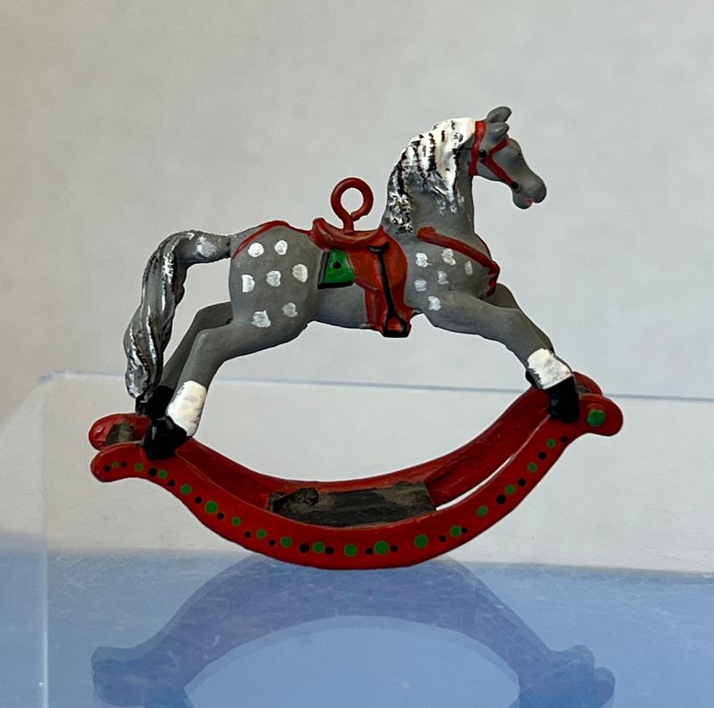 Metal Painted Rocking Horse
