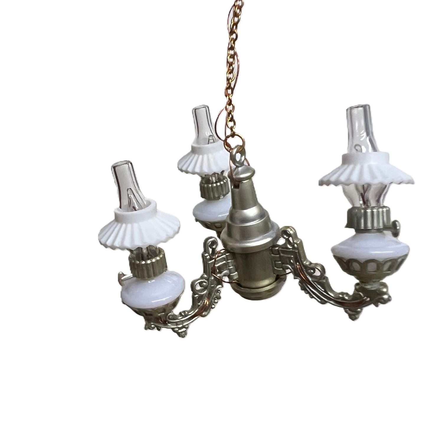 Dollhouse Miniature Chrysolite Heritage Chandelier