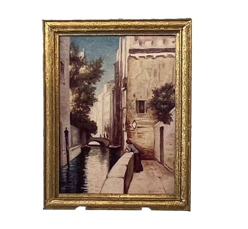 "Woman of Venice" 1952 print in frame