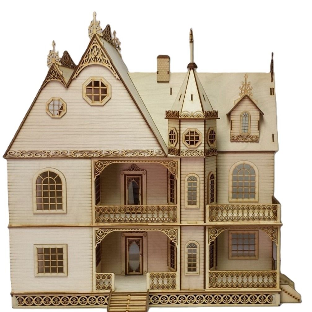 LASld210 Jasmine Gothic Victorian Laser Cut Dollhouse