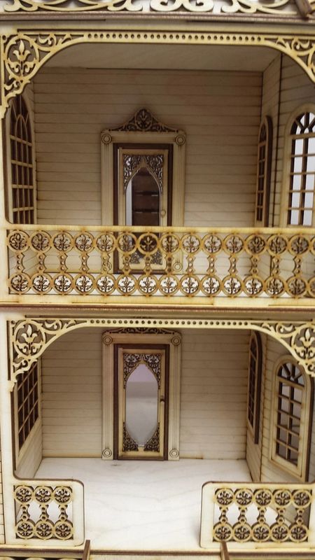 LASld210 Jasmine Gothic Victorian Laser Cut Dollhouse