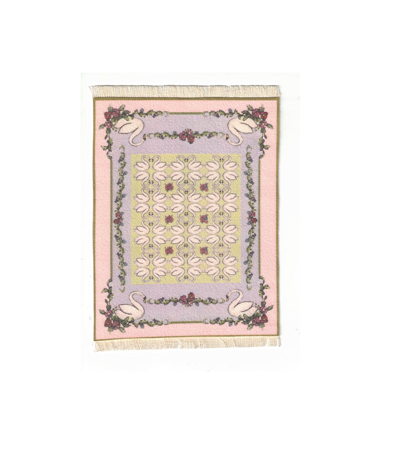 Swan Motif Rug