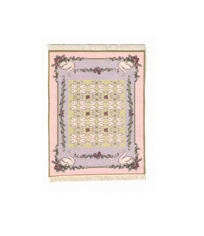 Swan Motif Rug