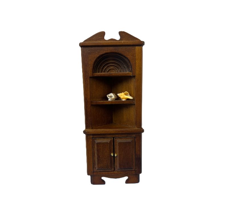 Walnut Corner Cabinet