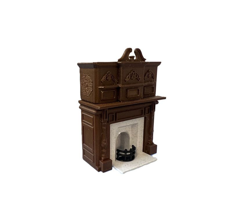Half Scale Fireplace with Hearth