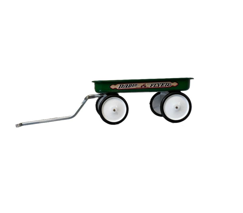 Green Metal Radio Flyer