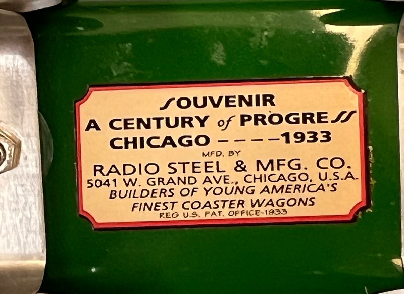 Green Metal Radio Flyer