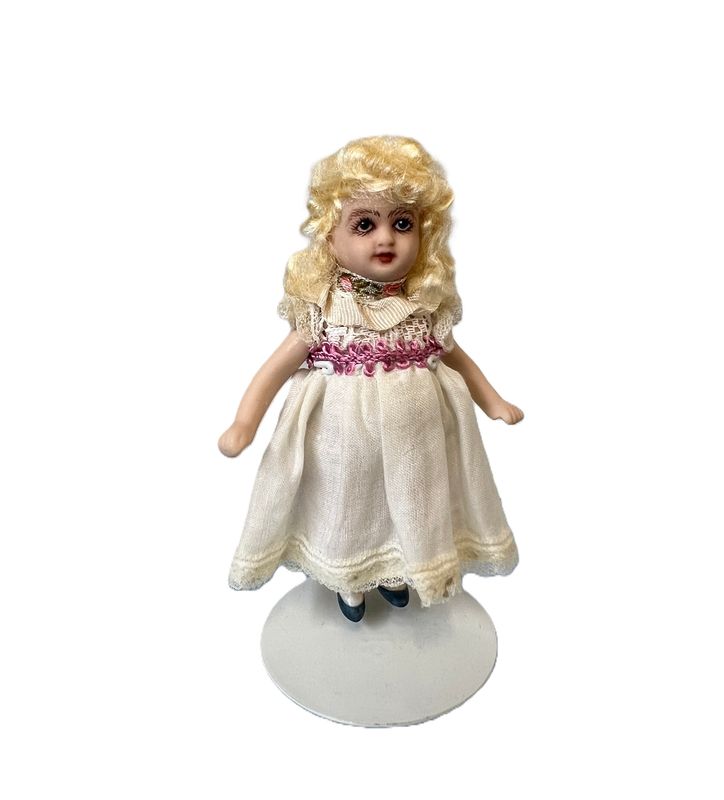 All Bisque Blond Dollhouse Girl