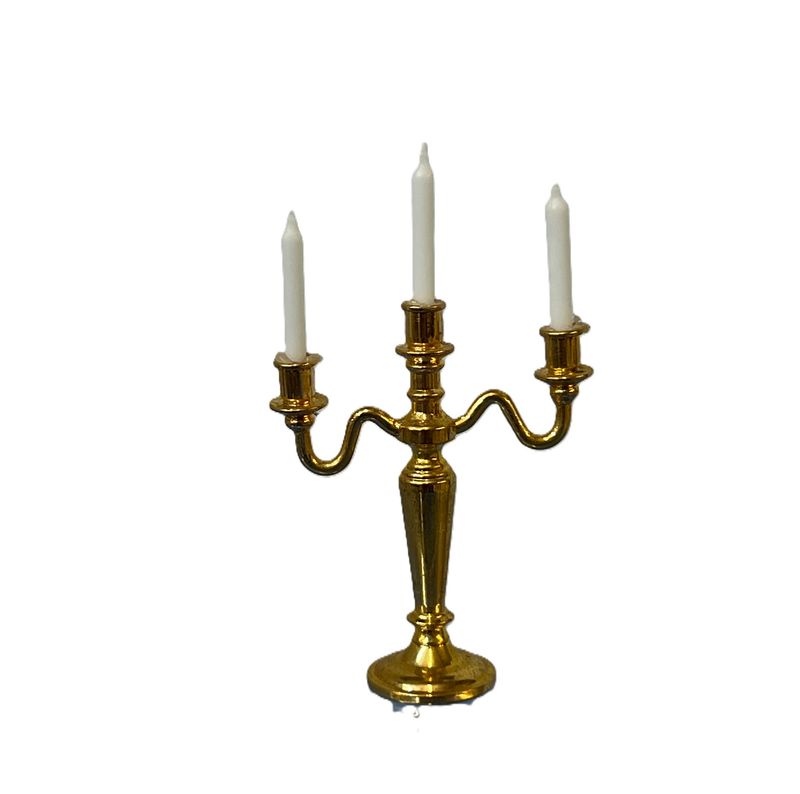 Triple Brass Candle holder