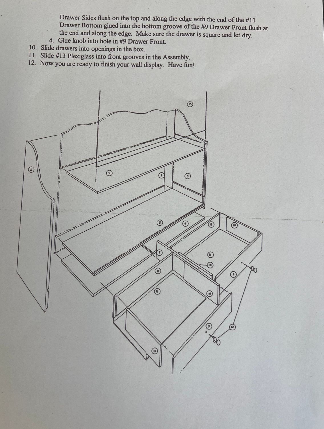 The Houseworks Wall Display Case Kit (Model 9911)