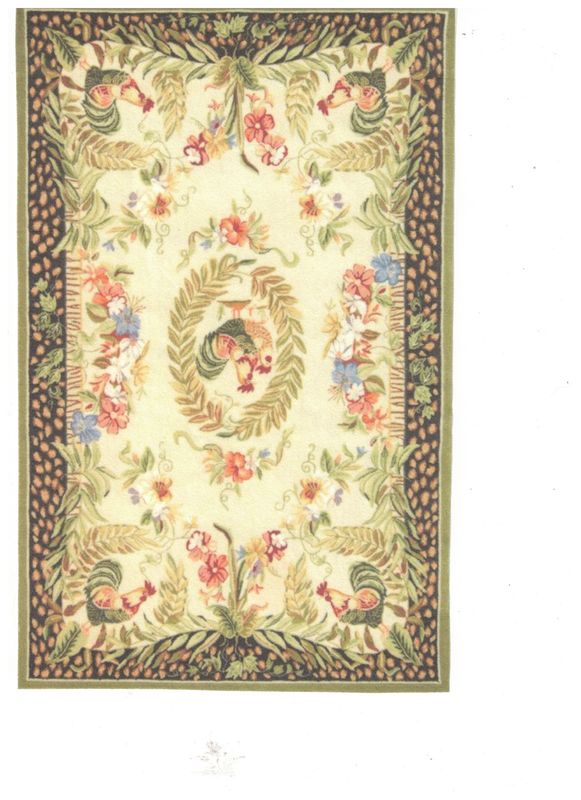 Rug with Provence  Roosters