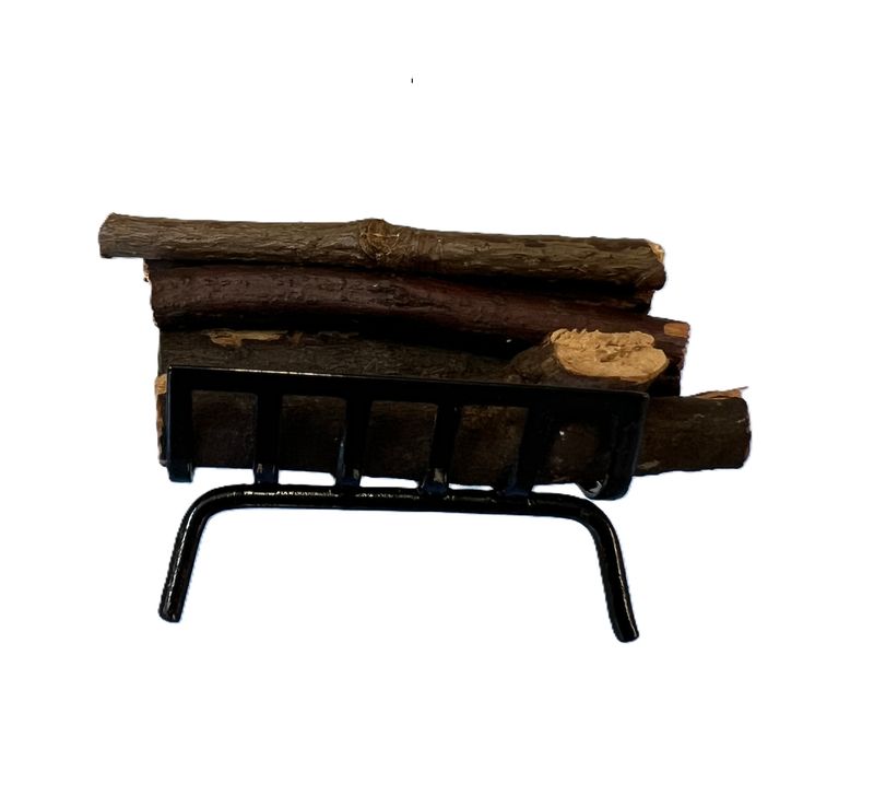 Black Log Grate wirh Logs