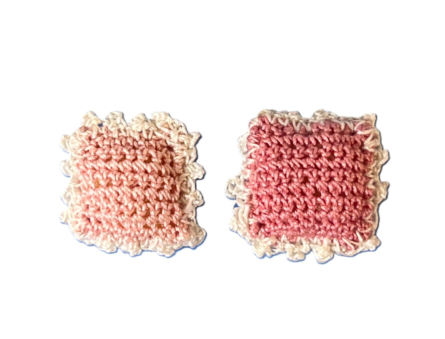 2 Crocheted Pillows