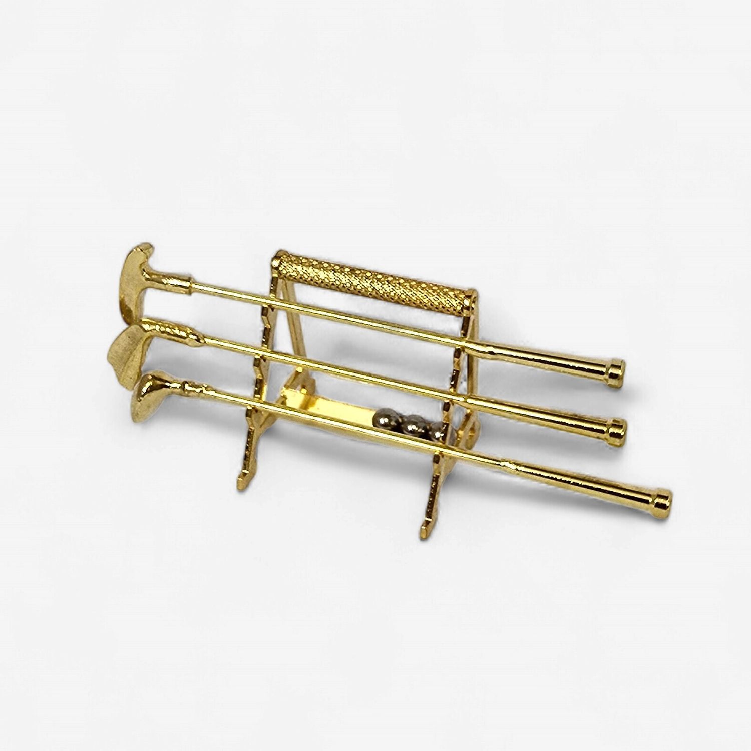 MC18202 Brass Tone Golf Club Stand