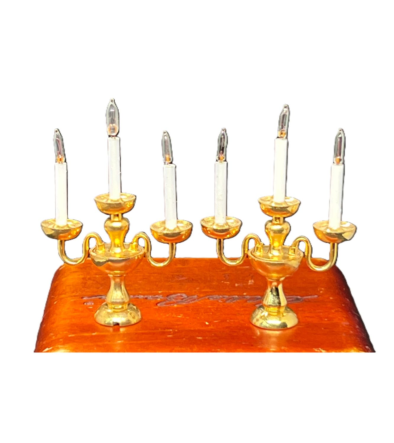 Pair of 3 Arm Candleholders