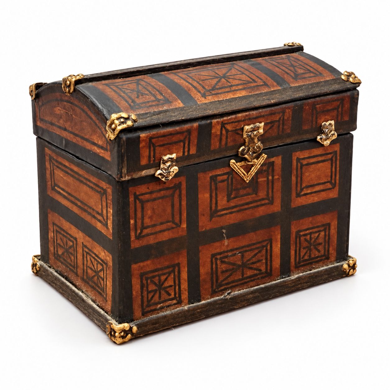 MC1148 Antique-Style Chest with Gold-Tone Accents