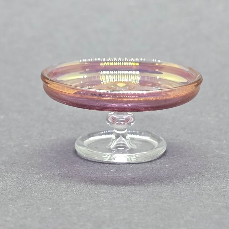 CBG73 Cranberry Glass Cake Stand