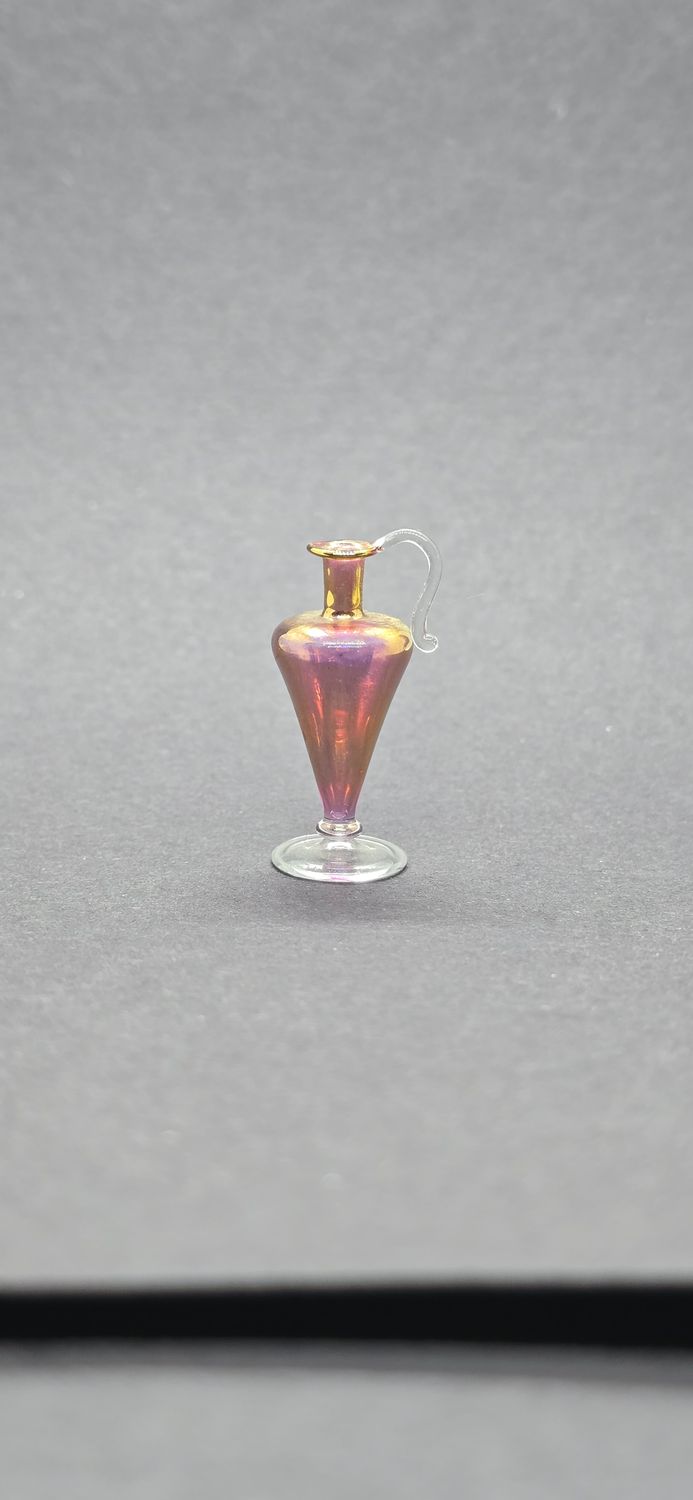 CBG21lg Cranberry Glass Tapered Decanter LG