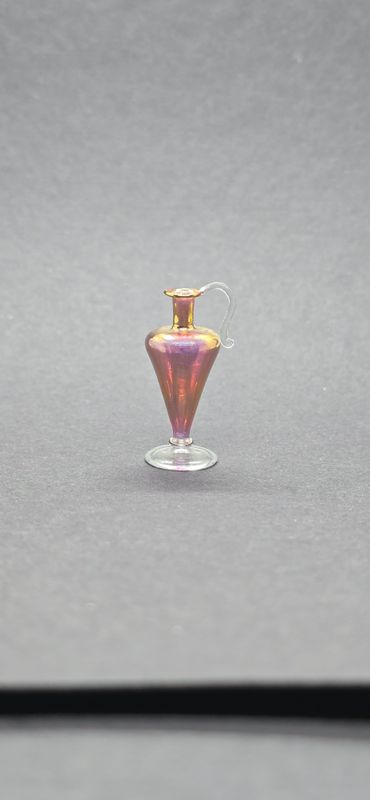 CBG21lg Cranberry Glass Tapered Decanter LG