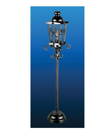 MH53017 Black LED Battery Lantern Lamp Post w/Wand