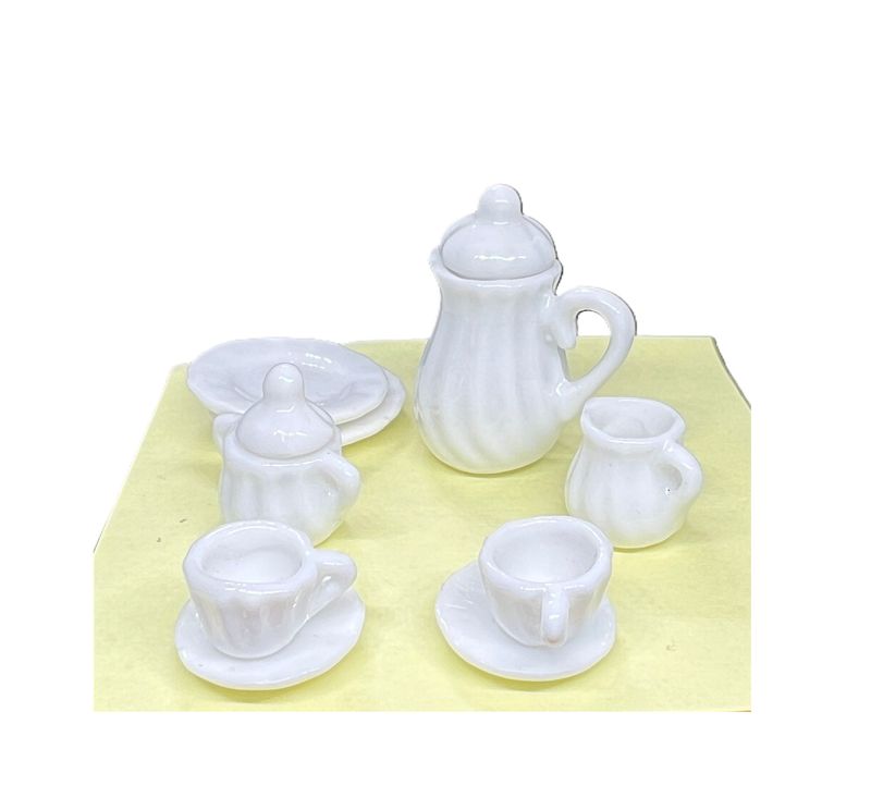 White China Coffee Set