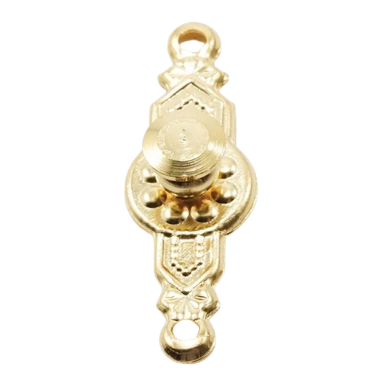 CLA05510 - Colonial Door Knob, Brass GP, 2Pk