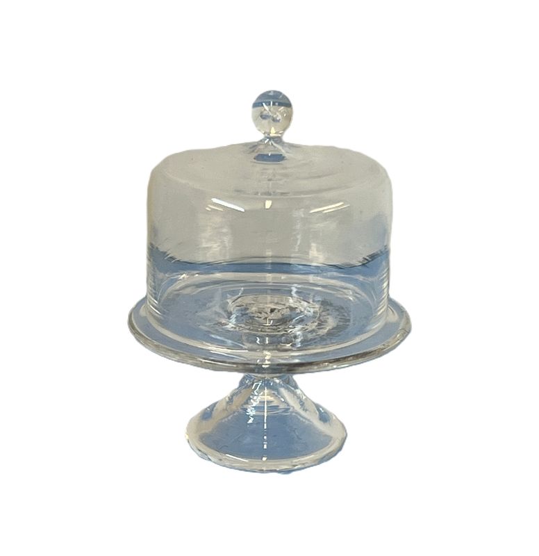 Glass Cake Plate and Cover
